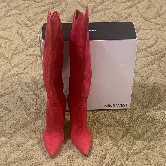 TELEENA STILETTO POINTED TOE SUEDE BOOTS SIZE 6.5 - Picture 3 of 7